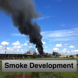 EPS insulation smoke development